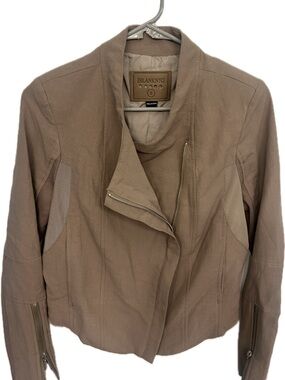 Blank NYC Taupe crop moto Women’s Jacket